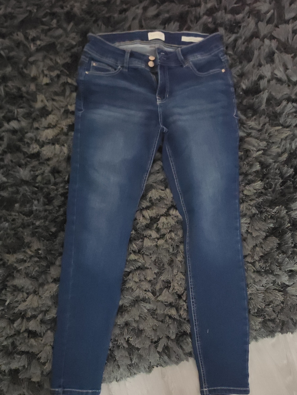 Angels Women's Mid-Dark Blue Skinny Jeans